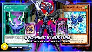 NEW HEROES - EVIL HERO DECK - POST EVIL DOMINATION STRUCTURE EX! [Duel Links]