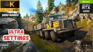 [4k 60FPS] Extreme Cargo Delivery in the Mountains | Snowrunner Gameplay