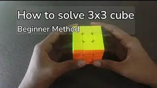 How to solve 3x3 cube beginner Method #cubing#3x3cube