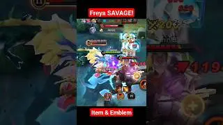 Freya SAVAGE! #freya #savage #mobilelegends #mlbb #lonixtechnix