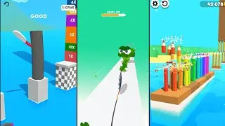 🍉Slice It All! VS Flying Cut VS Juicy Run | Gameplay ⚔️