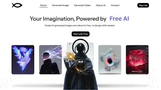 AI Image Generator Landing Page Design in Figma | Hero Section UI