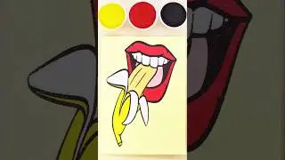 Sand painting Coloring Lips #shorts #sandart #satisfying #relaxing #colorfulsandart