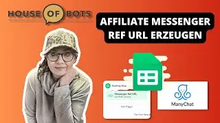 Wie man eine Messenger Ref URL f&uuml;r Affiliate & Sozial Media einrichtet. ManyChat Tutorial. |2022|