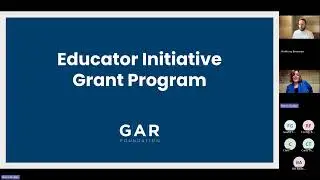 Educator Initiative Grant Webinar