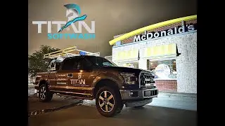 Pressure Washing a Drive Thru