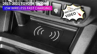 How to install 2015-2021 Toyota Tacoma Wireless Charger