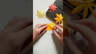 DIY Autumn Leaves Origami #shorts #kidscrafts #nurserycraftwork