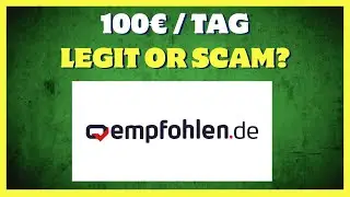 Empfohlen.de Erfahrung Geld Verdienen + Auszahlen - 100&euro; Am Tag M&ouml;glich?