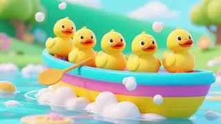 Five Little Ducks & The Soap Boat Ride 🦆🫧🚤 | Nursery Rhymes & Kids Songs