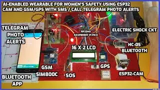 Женское устройство безопасности с голосовым управлением и функцией SOS, GSM/GPS-отслеживанием, эл...