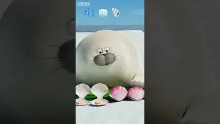 Emoji Mukbang of Chubby Seal! #mukbang #emojichallenge #SEALOOK #shorts