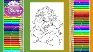 Disney princess 👑 | brave Merida Coloring | coloring for kids | coloring pages | coloring books