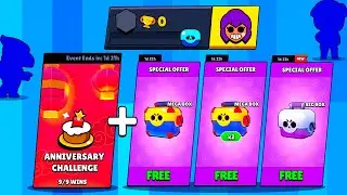 0 TROPHY Account in ANNIVERSARY CHALLENGE + Box Opening - Brawl Stars
