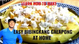 BIBINGKANG GALAPONG WITH SALTED EGGS (BAKED RICE CAKES WITH SALTED EGGS)