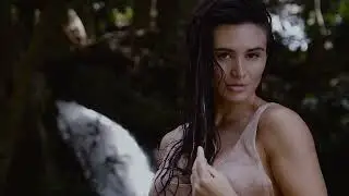 Koh samui waterfall with girl