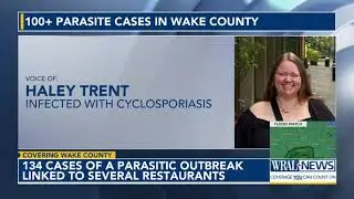 134 cases of a parasitic outbreak linked to several restaurants