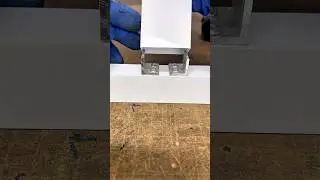 Aluminium profile T joint trick #aluminiumfabrication #diy #tricks #tools #shorts