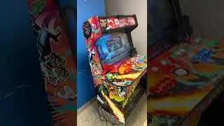 4 Player Arcade Machine with Gaming PC and Hyperspin Interface Showcasing Teknoparrot & Arcade Guns