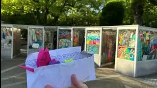 Bringing Peace Cranes to Hiroshima Memorial Park