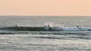 Surf ski activity at Terrigal. Wipe-out!