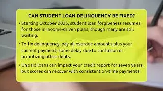 Can Student Loan Delinquency Be Fixed? - Latino Finance Experts