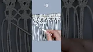 Macrame Pattern: Criss-Cross Treasure Mesh #macrame