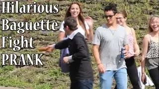 KH SHOW - Hilarious Baguette Fight PRANK!!