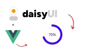 daisyUI Radial Progress for Vue.js (circular progress indicator)