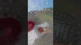 Inside the ZORB ball🌊 Osmo 360 POV adventure awaits!