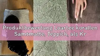 Produktbewertung Loartee korallen Samtmatte, Teppich, als Krabbeldecke f&uuml;rs Kind, Yogamatte und &Uuml;bun