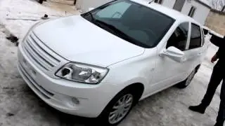 Гранта - белый матовый Plasti dip + СВЕРХГЛЯНЕЦ от YOUDIP 5ая машина в РФ