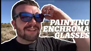 FIRST TIME PAINTING WITH ENCHROMA COLORBLIND GLASSES!