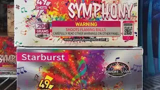 Starburst Symphony 2x, Bright Star fireworks 7$ each