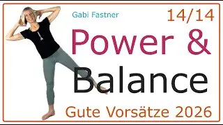 14/14 🆕 34 min. Power & Balance | Kraft aus der Mitte, Körper in Balance | Figurtraining ohne Geräte