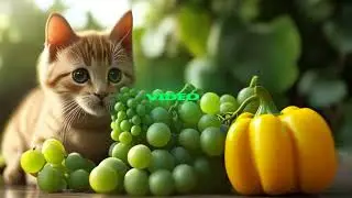 Healthy Eating with Cats: Learn about fruits, vegetables, and healthy foods