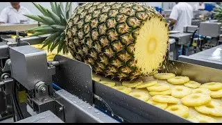 세계 TOP 1 공장 내부: 맛있는 건조 파인애플이 만들어지는 방법 (전체 공정)