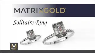 Matrix Gold Tutorial make Emerald diamond Ring #matrixgold #jewelry #jewellerydesign