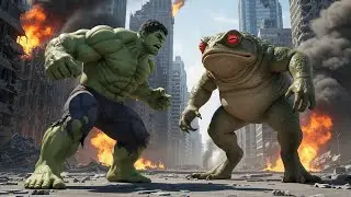 Green hulk vs Mutant Giant Toad | The Ultimate Monster Showdown