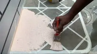 Floor tile Texture Painting design Masking tape design ideas 