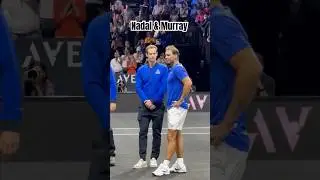 Rafa Nadal and Andy Murray emotional during Roger Federer&rsquo;s retirement during LAVER CUP #tennis #atp