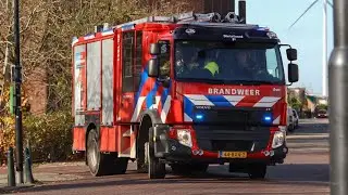 Brandweer en Politie komen met spoed aan bij een 
