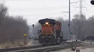 BNSF Large EB Manifest with DPU and Locals 425 and 427 December 26  2019