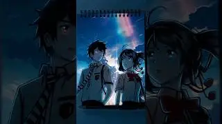 Draw Taki x Mitsuha &hearts;️✨|Glowart| #anime #shorts
