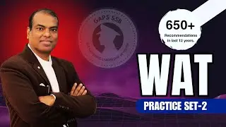 WAT PRACTICE SET-2 II THEMATIC APPERCEPTION TEST IN SSB II PSYCHOLOGICAL TEST IN SSB II GAPS SSB