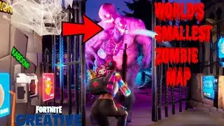 WORLDS SMALLEST ZOMBIE MAP By Sandman (Fortnite Creative Minigame) With Code