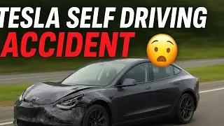 Tesla Self Driving Car Accident | Shocking Reality of AI Driving#tesla