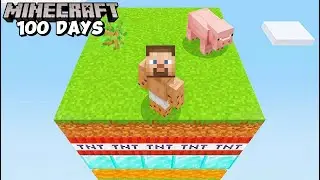 Surviving 100 Days in One Minecraft Chunk!