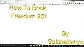 How To Book Freedom 251 [100% Working]