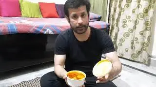 Enjoying Desi Beast BBQ Box Meal at home